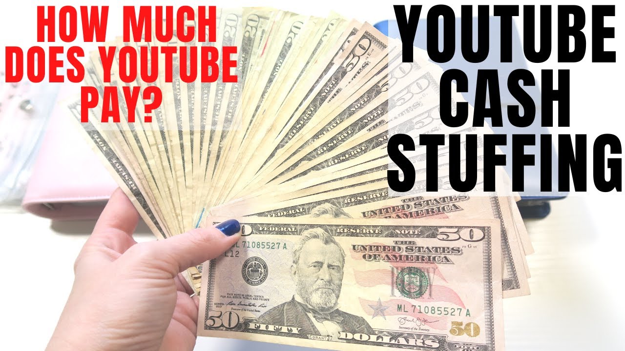 YOUTUBE CASH STUFFING | HOW MUCH DOES YOUTUBE PAY | JORDAN BUDGETS
