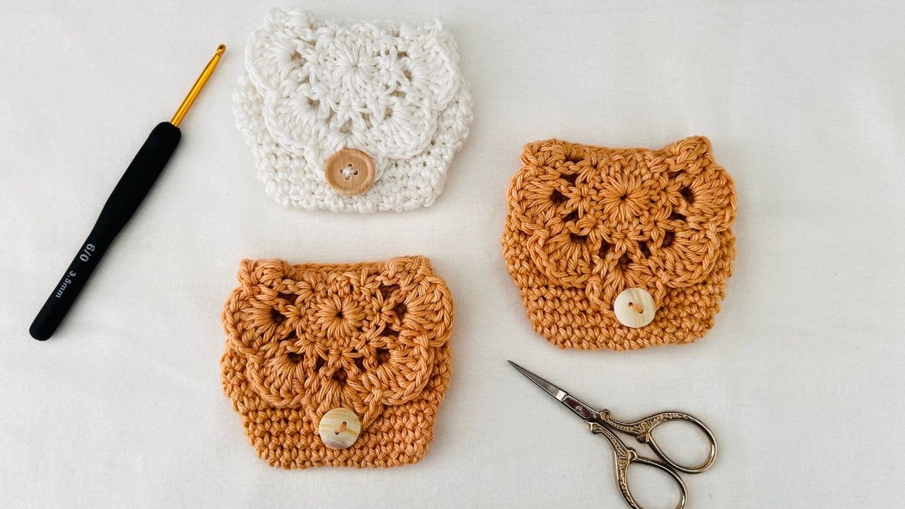 Crochet Vintage Coin Purse | Easy Crochet Coin Purse | Crochet Small Purse Tutorial