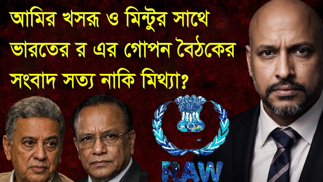 আমির খসরু ও আবদুল আউয়াল মিন্টুর সাথে ভারতের র এর গোপন বৈঠকের সংবাদের সত্যতা কতটুকু?
