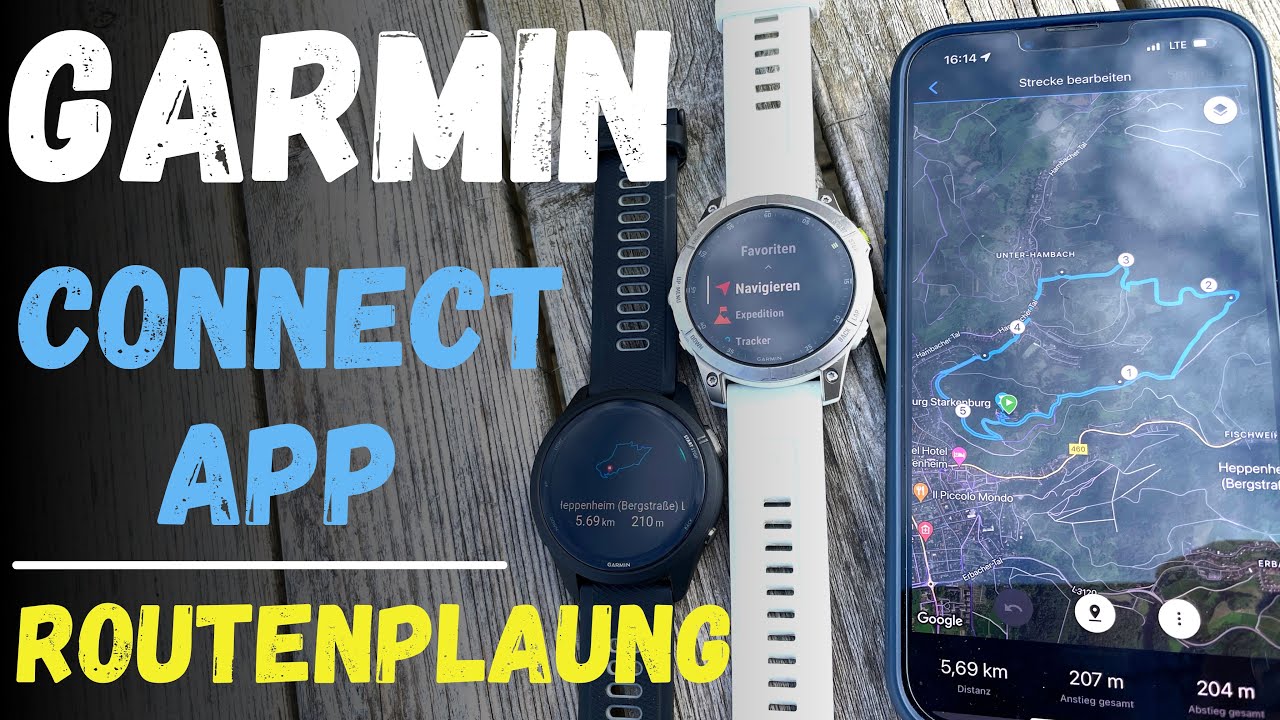 Приложение Garmin Connect App Touren planen Учебник