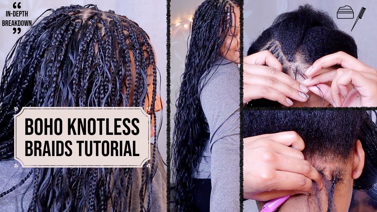 Урок по плетению косичек в стиле бохо без узлов | подходит для тонких волос | подробный разбор | ...