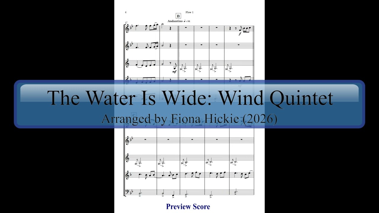 The Water Is Wide: Wind Quintet
