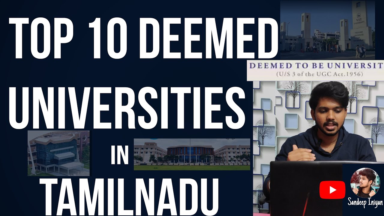 Top 10 Deemed University in Tamilnadu | Top Engineering Colleges in Tamilnadu | Sandeep Iniyan |