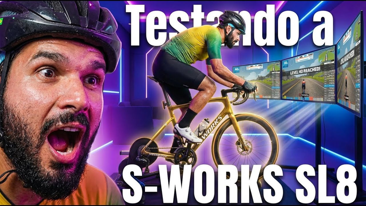 Testando a NOVA S-WORKS SL8 no Zwift, LEVEL 40 HOJE! (AO VIVO)