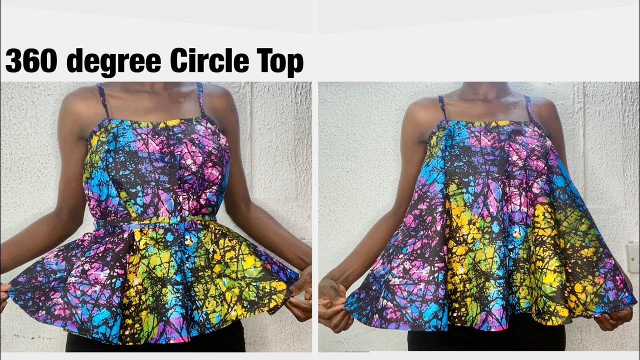 How to cut and sew a 360 degree Circle Top // so simple