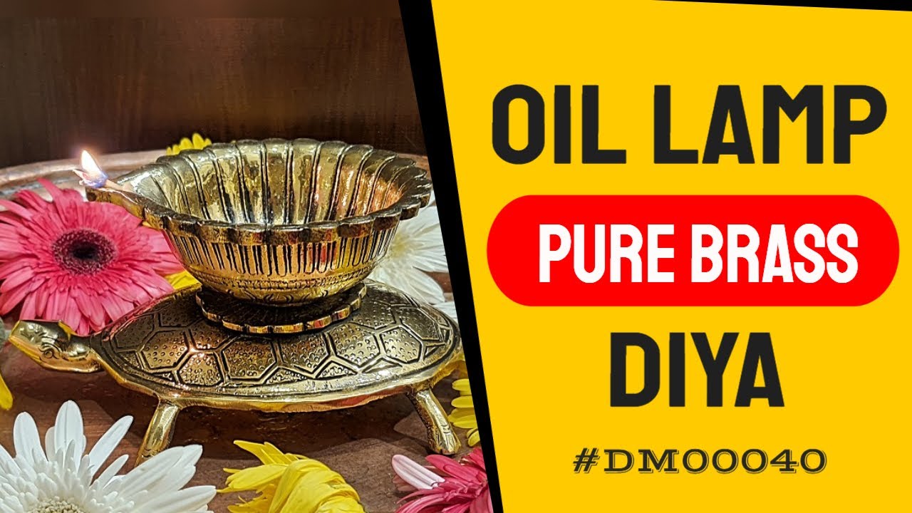 Indian Diwali Oil Lamp Pooja Diya Brass Light Puja Decorations Mandir Decoration Items