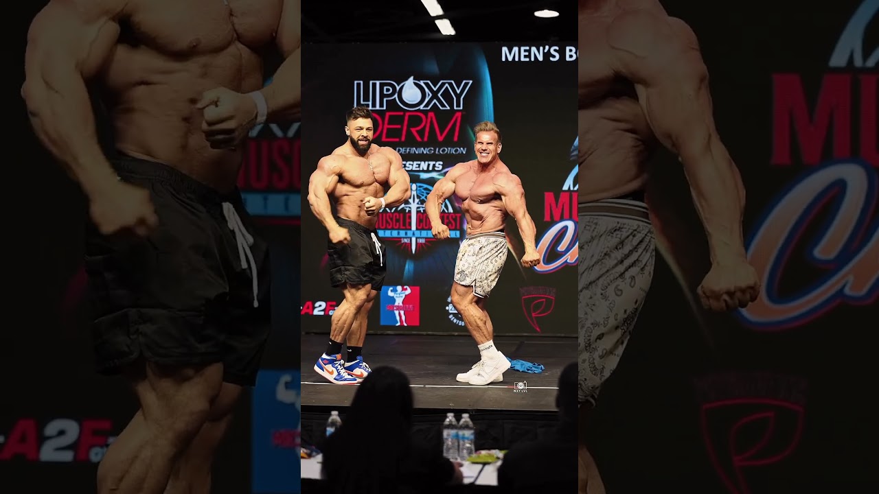 JAY CULTLER E REGAN GRIMES -  GUEST POSING NO MUSCLECONTEST CHALLENGE