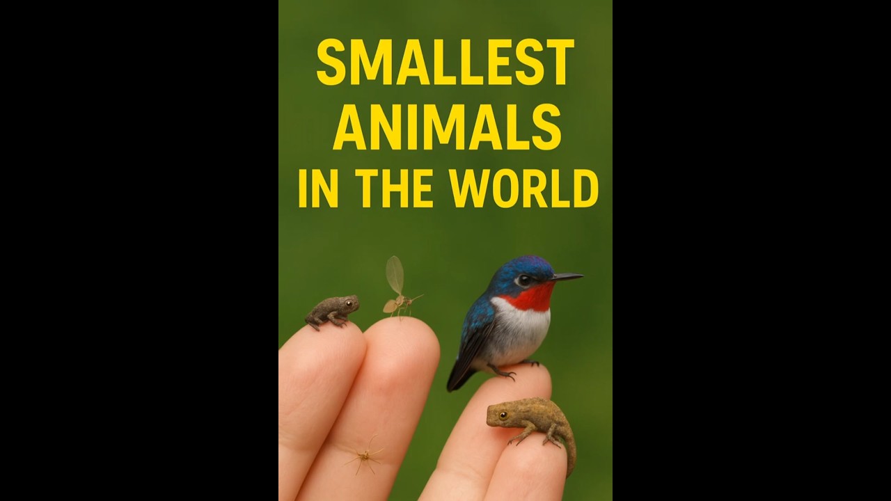5 Smallest Animals in the World 🌍🐸🦎🐦 