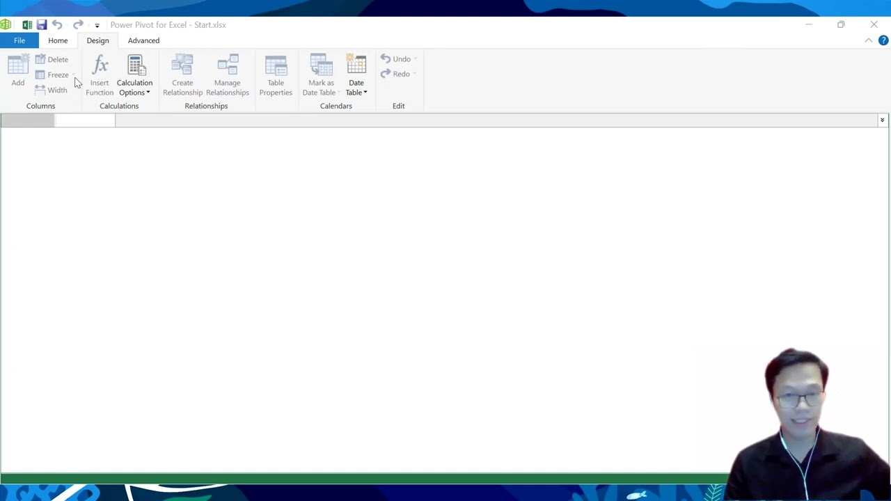 Làm quen với giao diện Power Pivot #powerpivot #excel #drb #mrexcel #powerquery #query