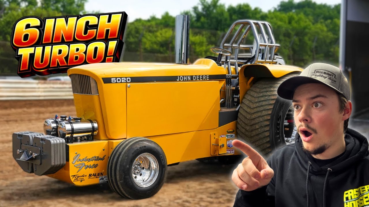 This Pro Stock Tractor Has a MASSIVE 6 Inch Turbo!