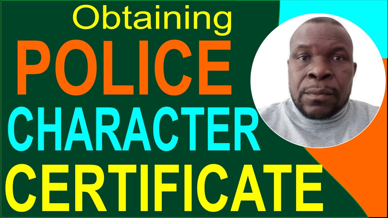 Police Character Certificate - How to obtain it.