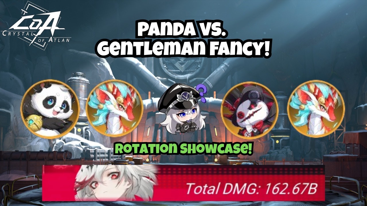 Panda vs. Fancy | 162B DMG - New Pet Rotation! | Crystal of Atlan