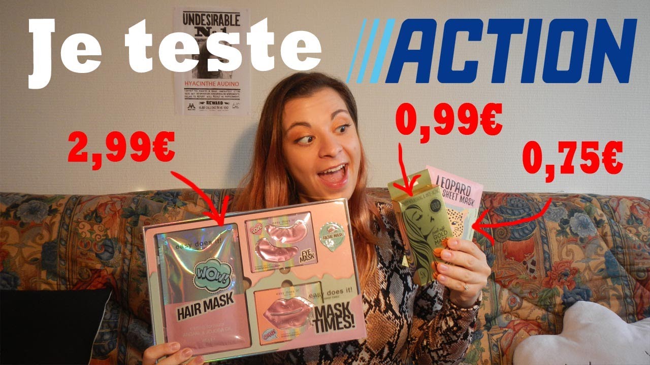 Je teste les MASQUES de chez ACTION, valent-il le coup ?