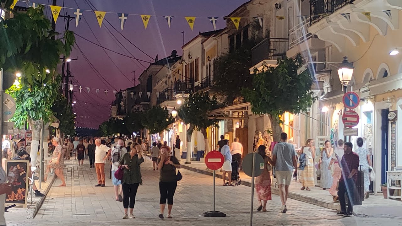 Samos Greece (Σάμος) GR. Main Street of Pythagorio 07.06.25 - Κεντρικός δρόμος Πυθαγορείου