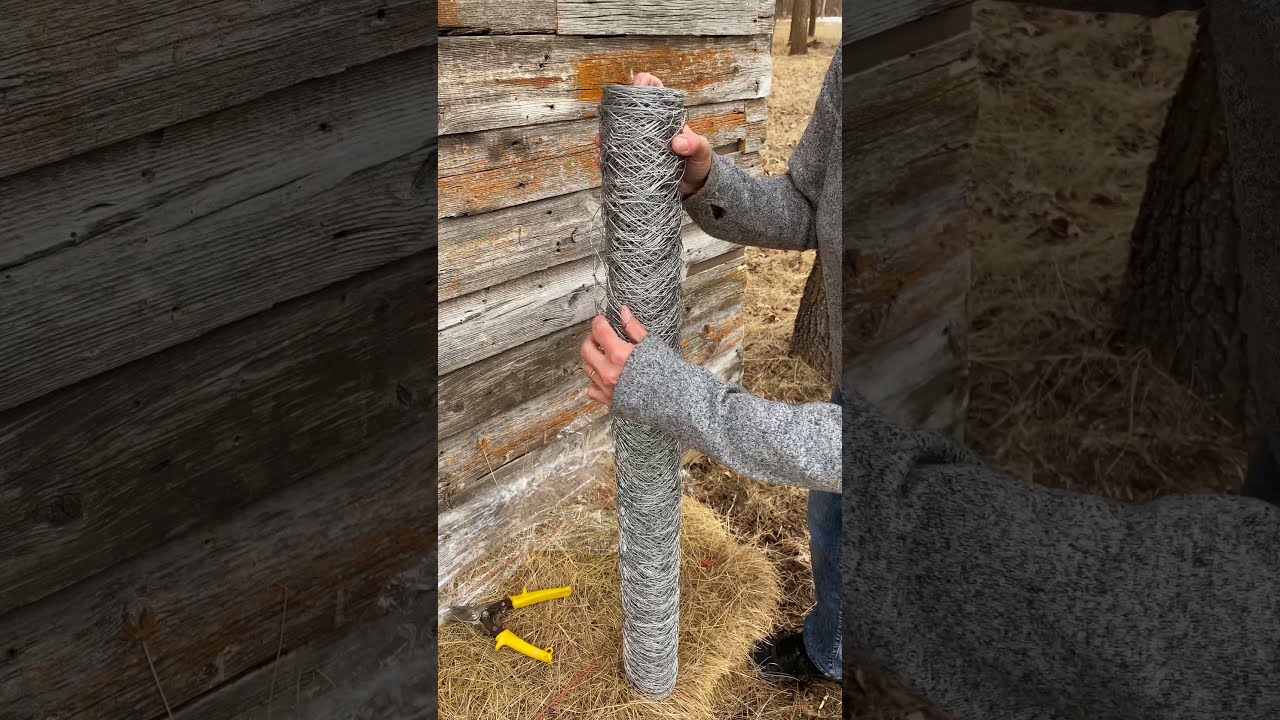 How to Open Chicken Wire Roll