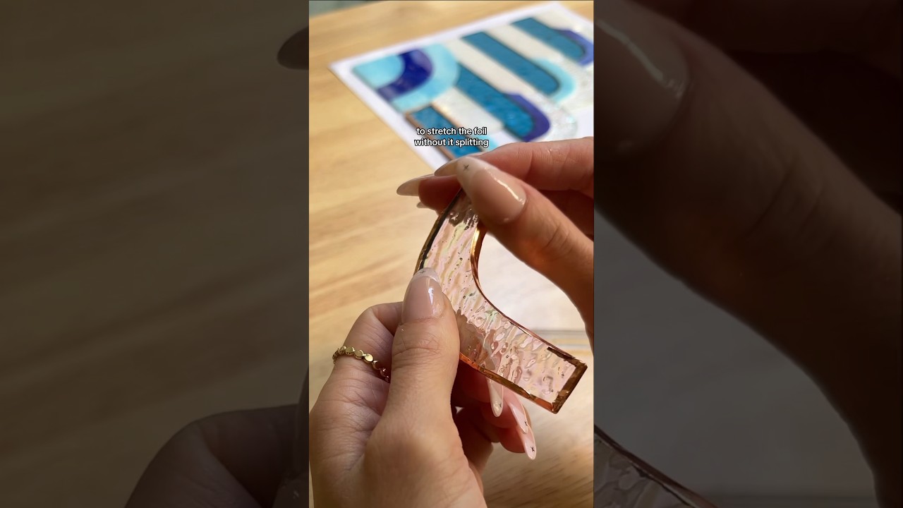 adding copper foil to stained glass #stainedglass