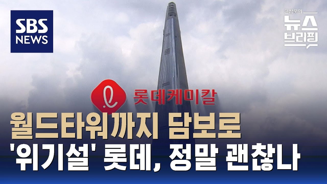 월드타워까지 담보로…'위기설' 롯데, 정말 괜찮은 걸까? / SBS / 편상욱의 뉴스브리핑