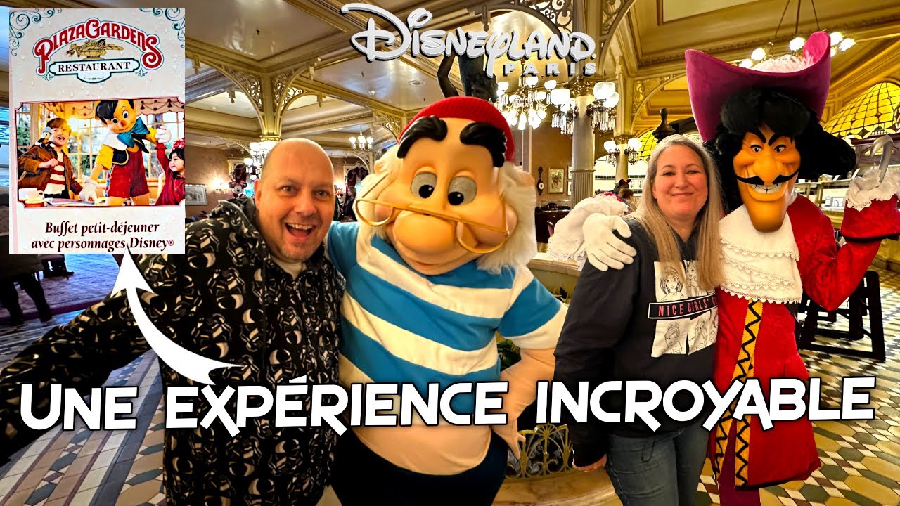 ON TESTE LE PETIT DEJEUNER AVEC LES PERSONNAGES AU PLAZA GARDENS RESTAURANT A DISNEYLAND PARIS