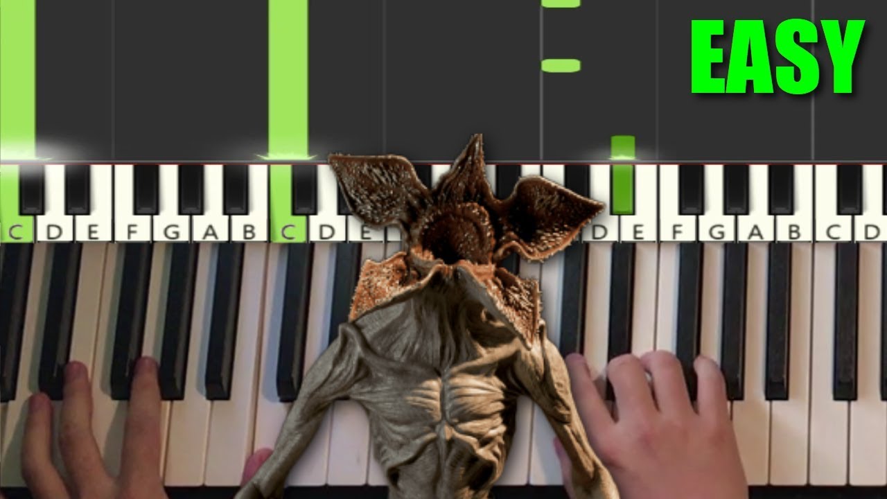 Stranger Things - Demogorgon Theme (EASY Piano Tutorial Lesson)