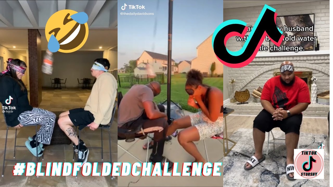 TRY NOT TO LAUGH - Blindfold/ DODGE Water Bottle challenge | Compilation 2021| Funniest tiktok video