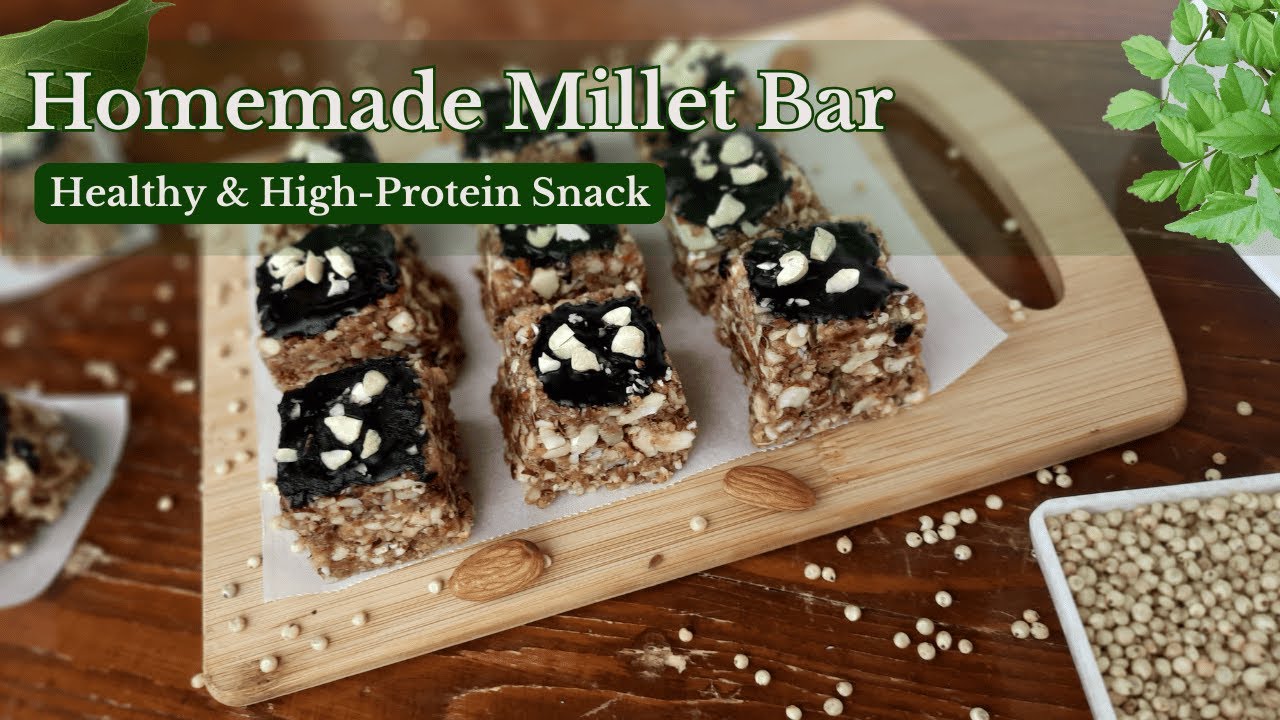Homemade Millet Protein Bars | Healthy Snack Recipe for Energy & Fitness | Millet Palate