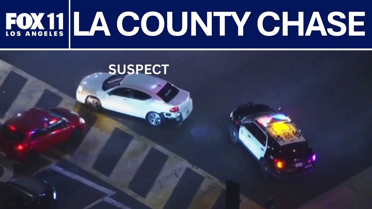 LIVE: Police chase in Los Angeles County