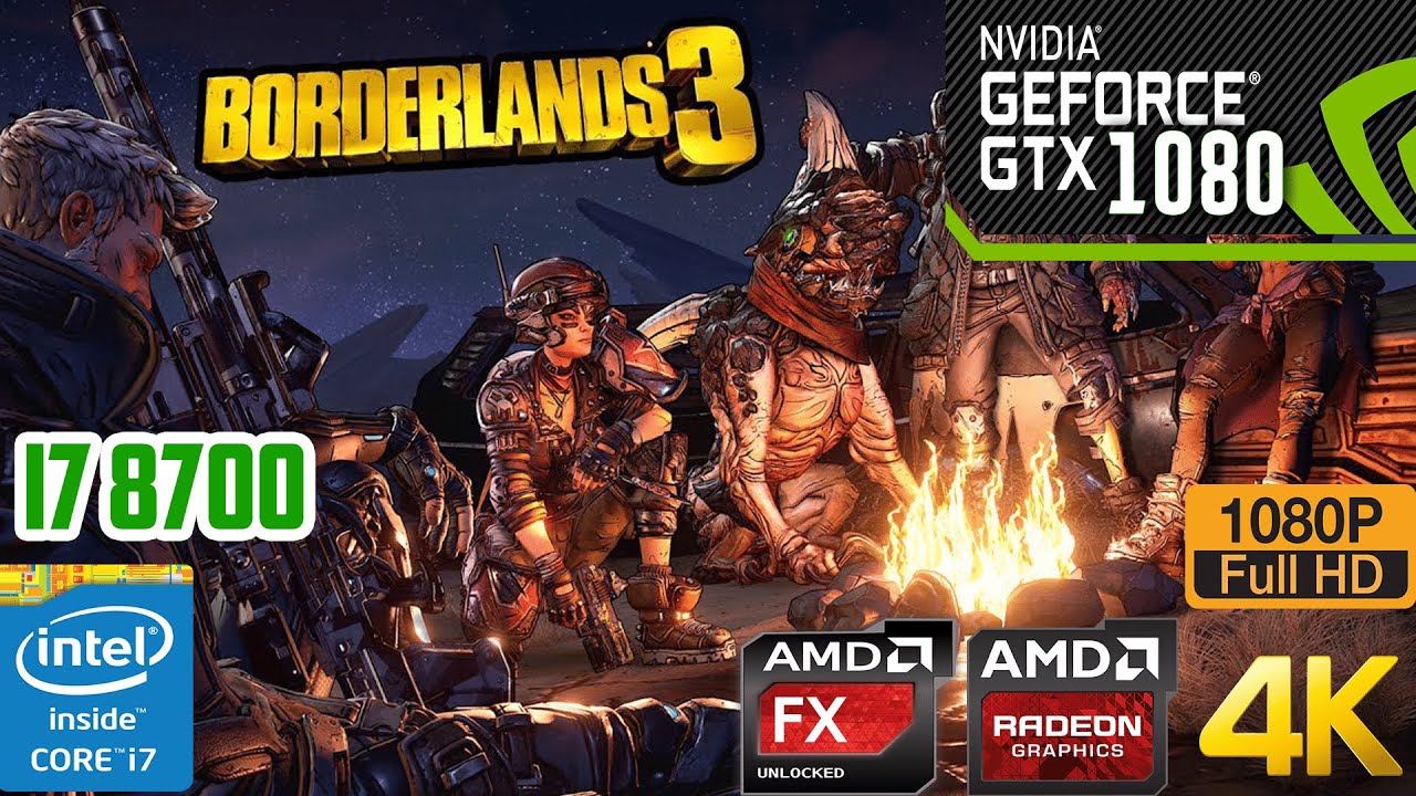 Borderlands 3 TEST / Ultra Settings 1080p / GTX 1080 /1080p/ INTEL I7 8700/Тест на ультра настройках