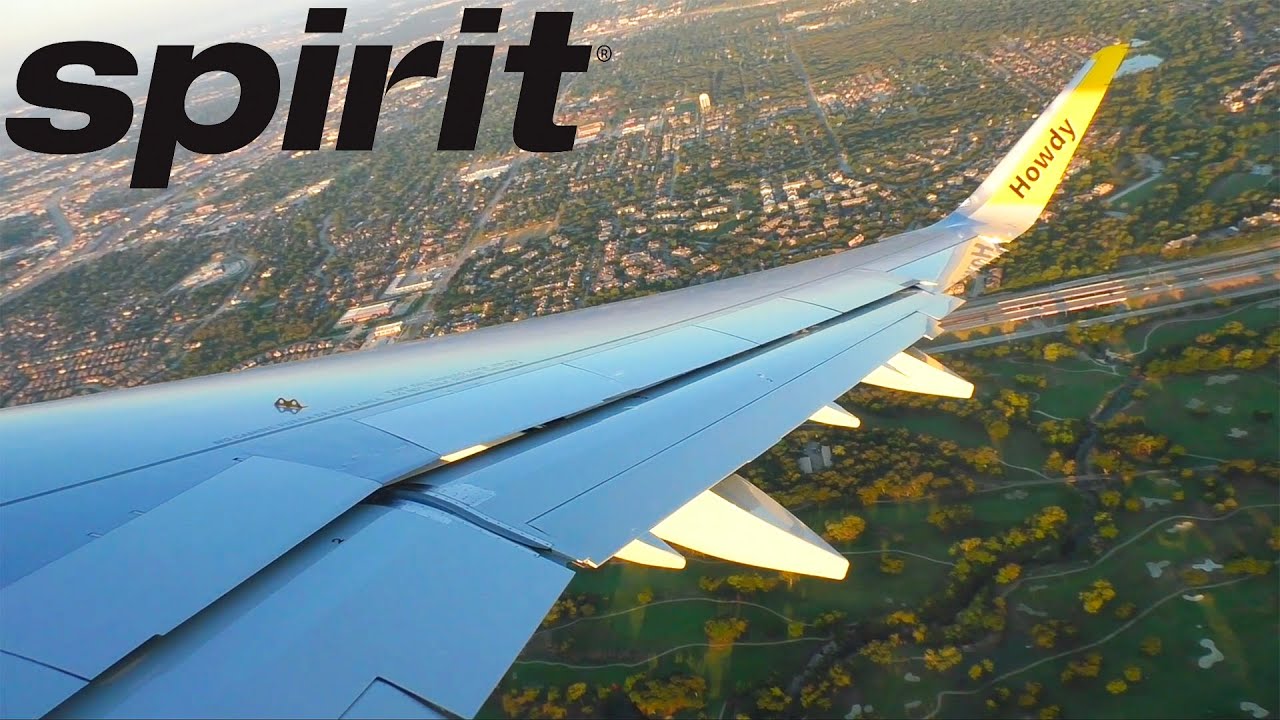 Spirit Airlines Airbus A321neo Sunrise Takeoff from Dallas/Fort Worth (DFW)