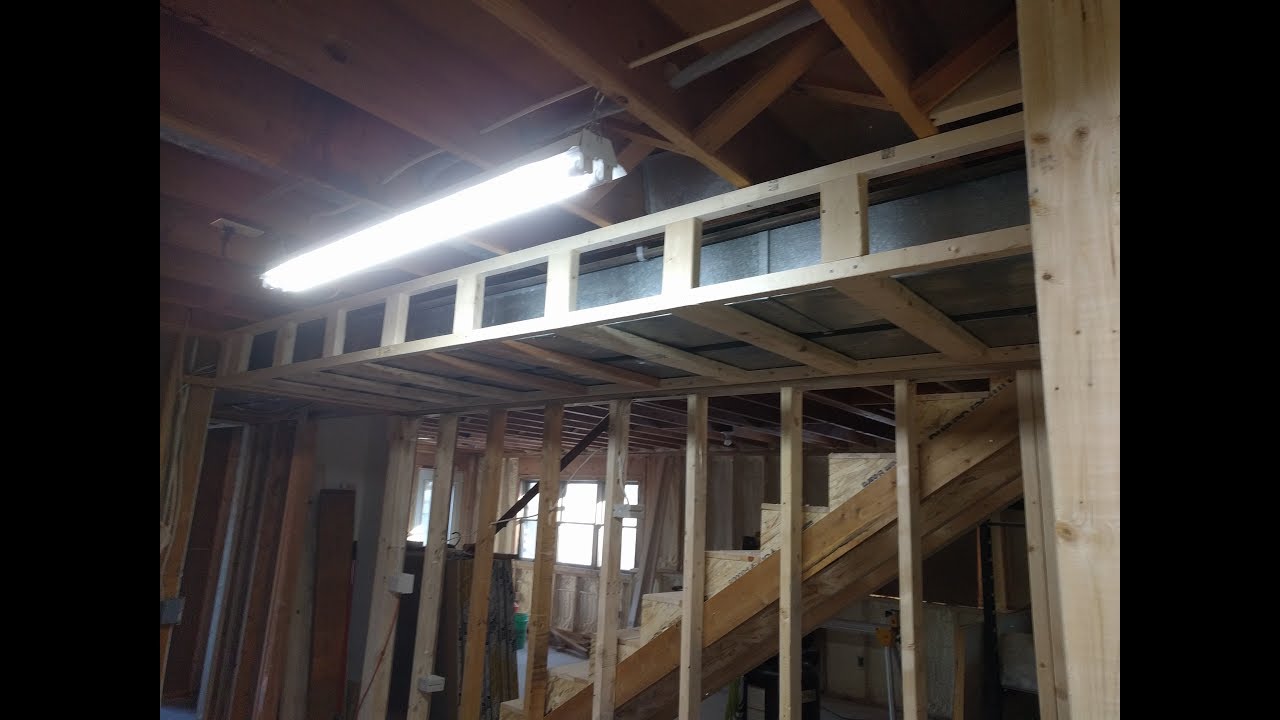 Heat duct soffit and basement framing 2018-12-15