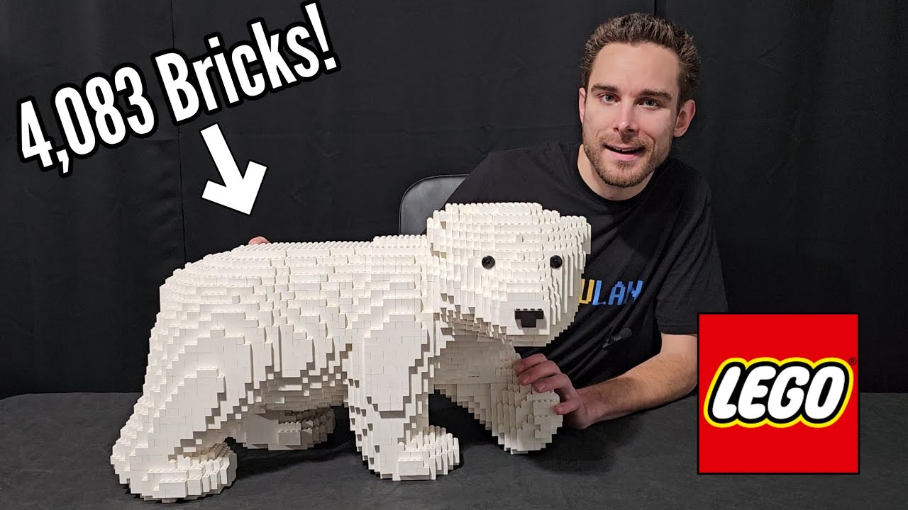 Why This LEGO Polar Bear Sculpture Was A Challenge