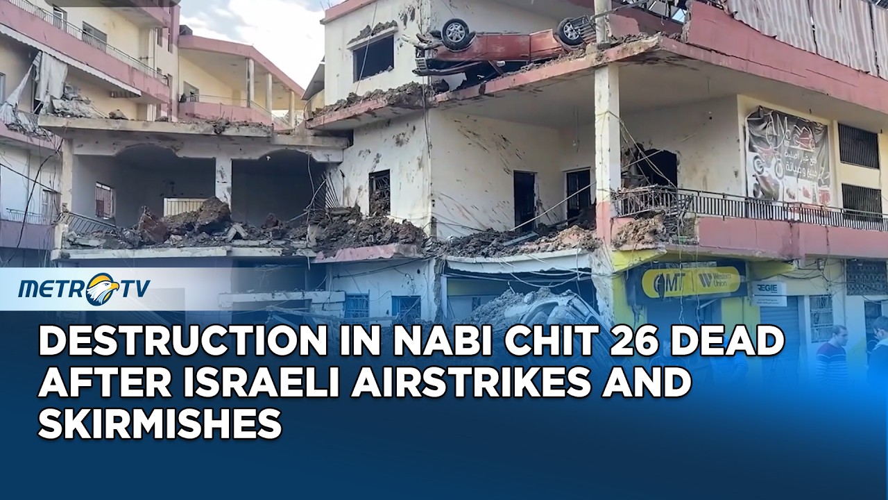 Destruction in Lebanon's Nabi Chit After Israeli Shelling and Skirmishes