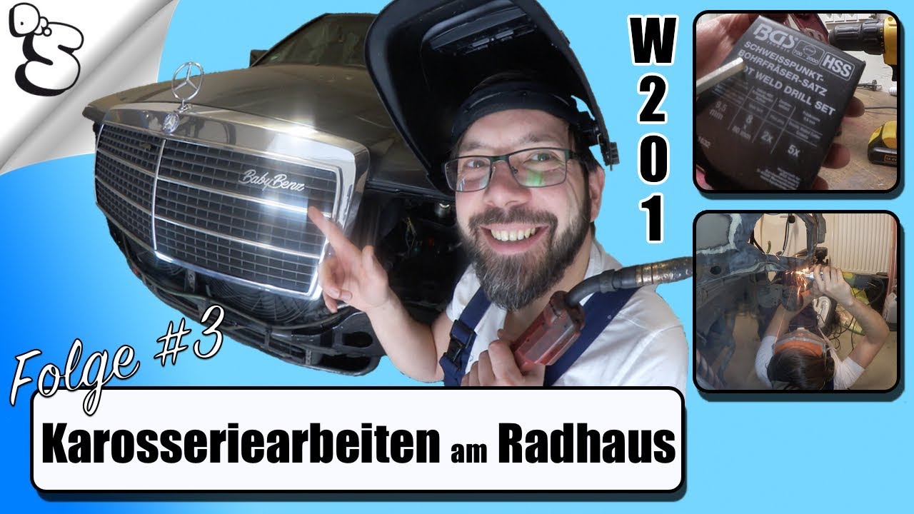 Karosseriearbeiten, Schweißpunktbohrer uvm. - W201 wird Oldtimer | Folge 3