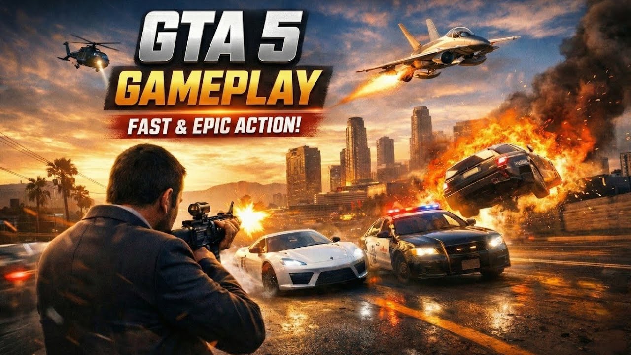 GTA 5 FAST GAMEPLAY ⚡ High Speed Action & Crazy Moments
