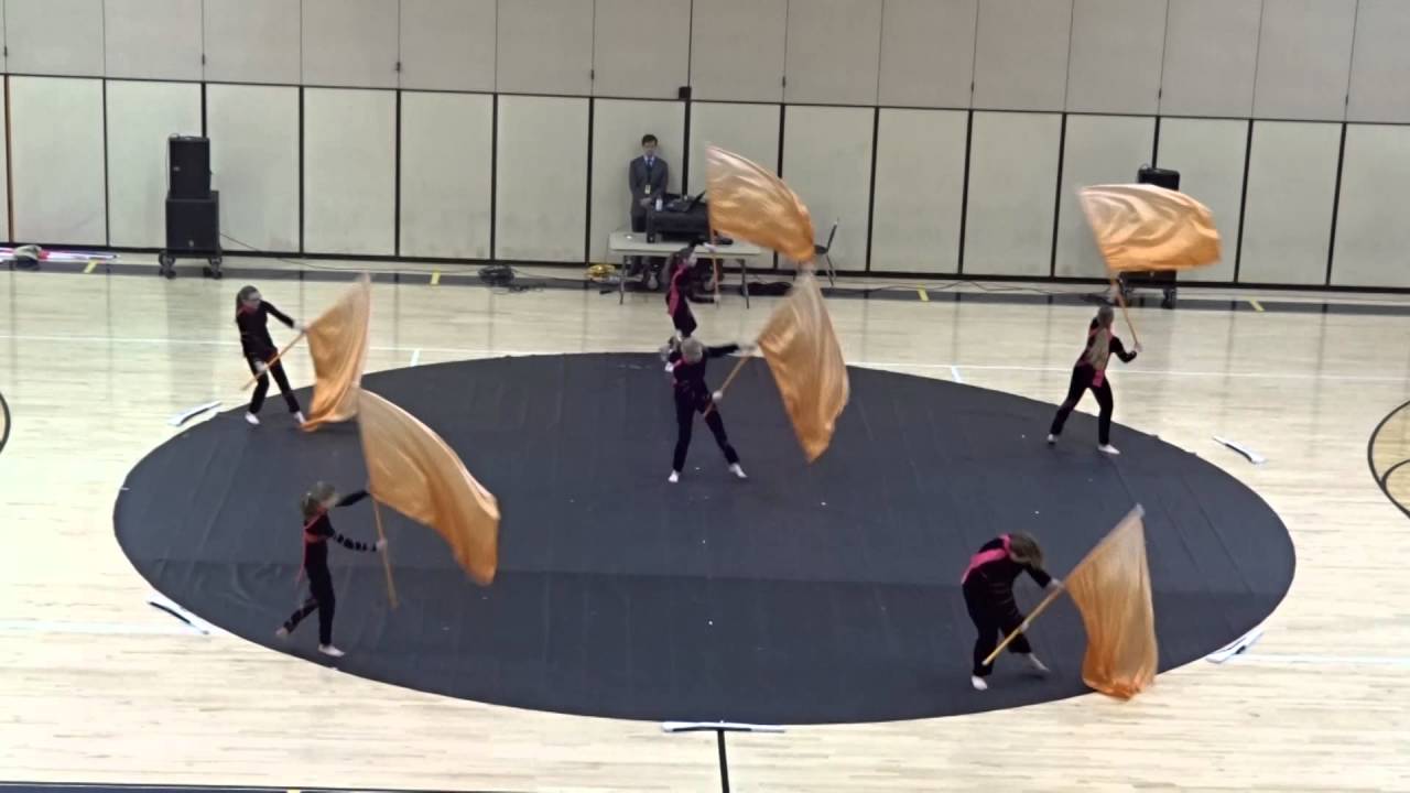 The Holland-Richboro Middle School Winterguard at Preview of Championships on 04-14-16