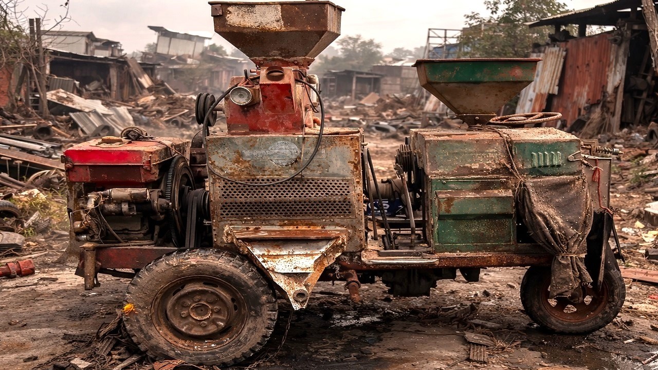 Ultimate Restoration of a Rusted Antique Rice Milling Machine Abandoned for Years