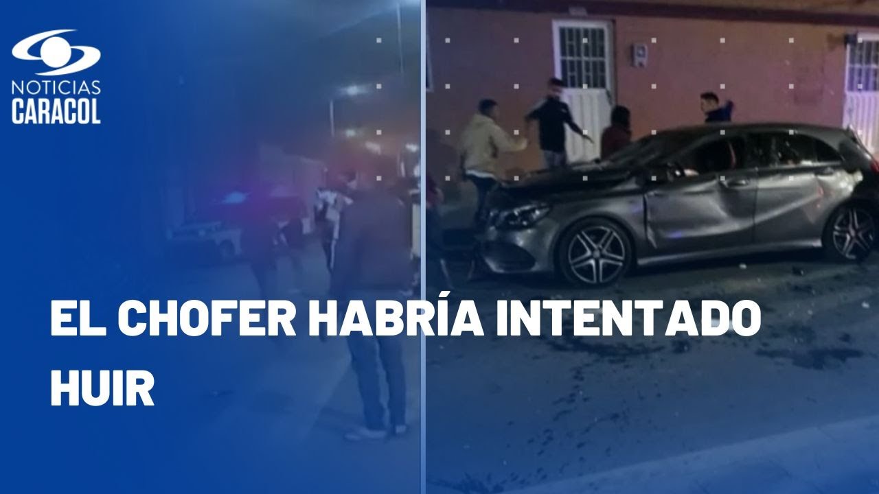 Conductor atropelló a una mujer en Madrid, Cundinamarca, y la comunidad casi lo mata a golpes