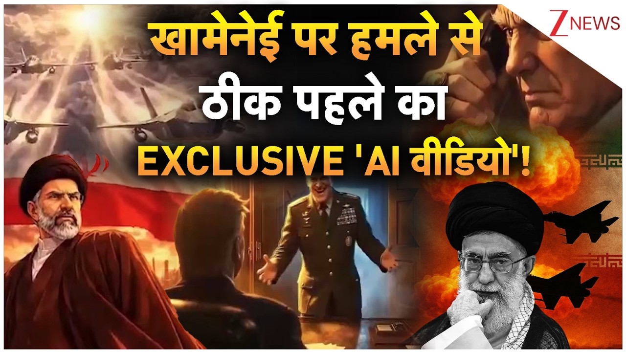 Khamenei Before Attack Video: खामेनेई पर हमले से ठीक पहले का EXCLUSIVE 'AI वीडियो' | Iran Israel War