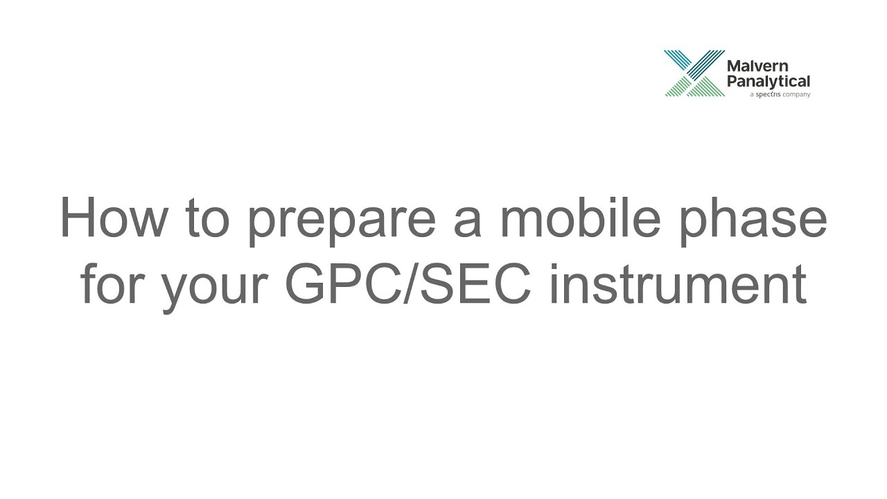 How to prepare a GPC/SEC mobile phase