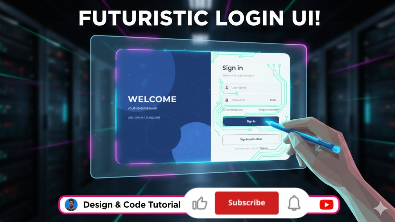 Modern Login Page Using HTML & CSS #webdesign12_04 
