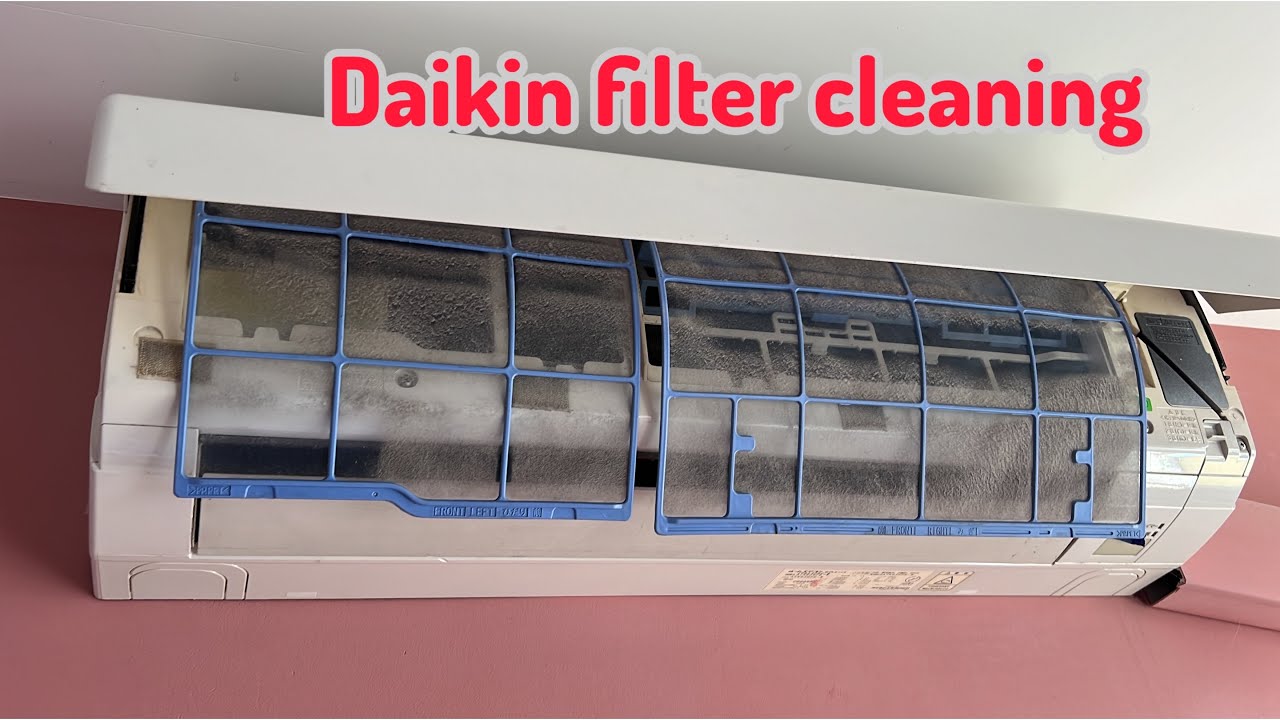 Daikin air conditioner filter cleaning servicing