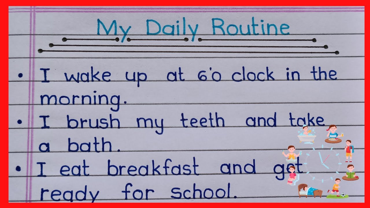 Essay on My Daily Routine in English || 10 lines about My Daily Routine ||