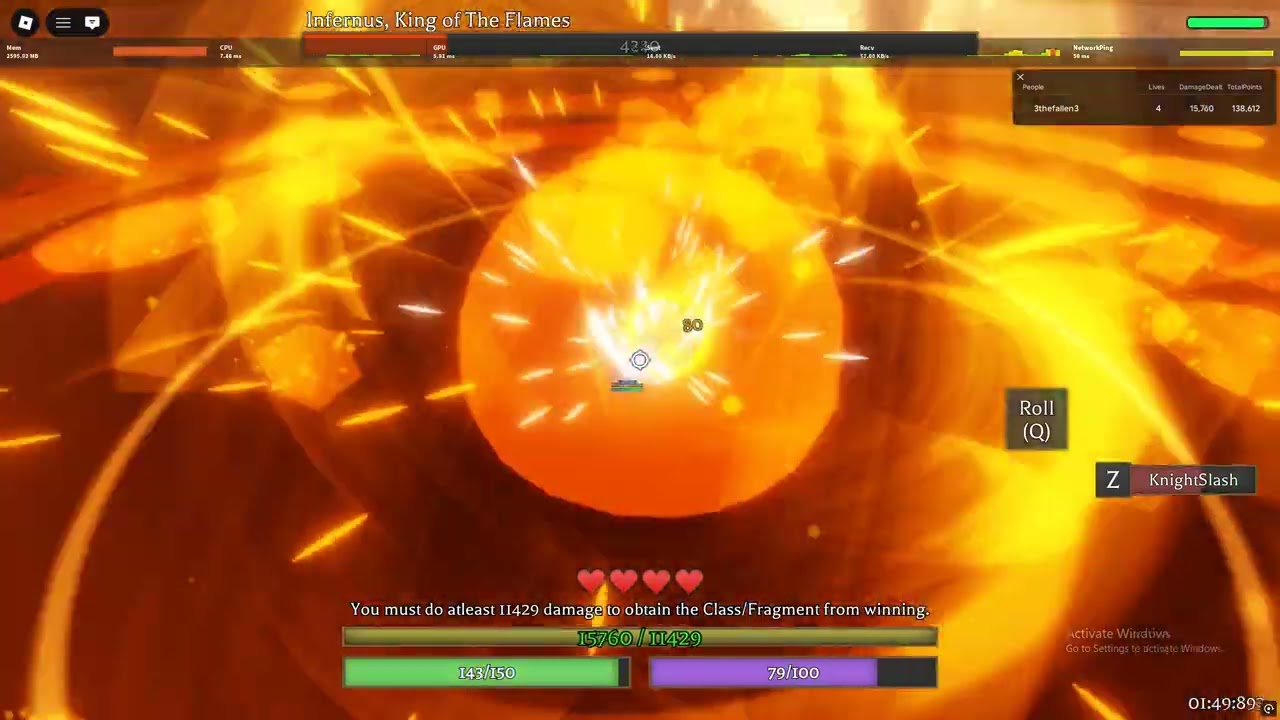 [Roblox] Something boss fights | infernus