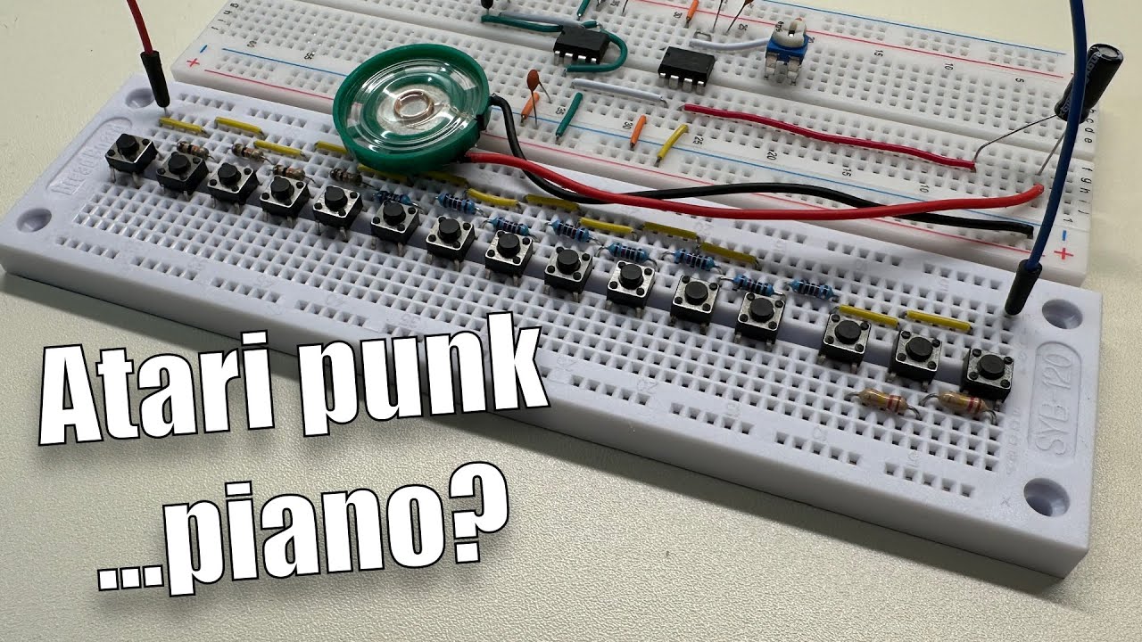 Atari punk console piano synth thing