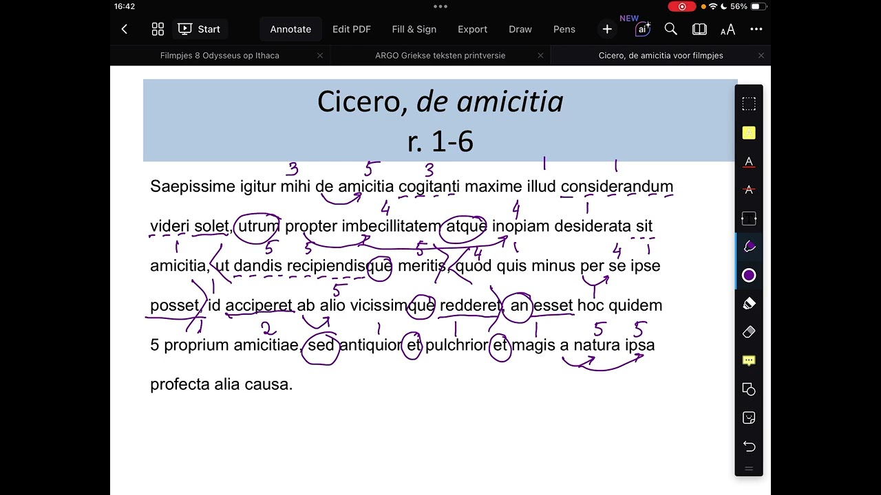 Cicero: Laelius de amicitia 26 + 27 Vriendschap is geen teken van zwakte!