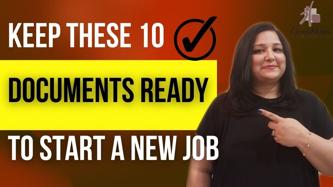 List of documents required for starting a new job - Onboarding documents