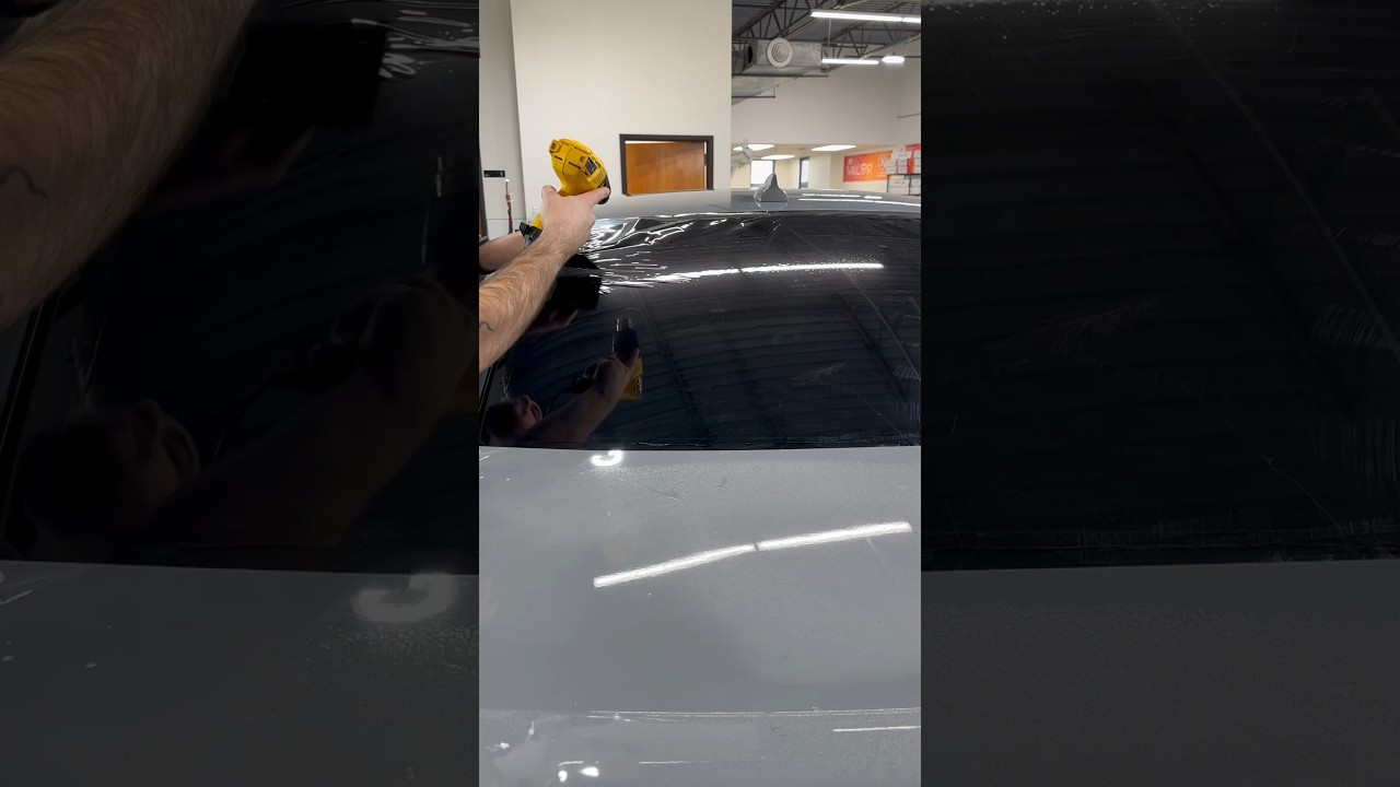 Charger upgrade: LLumar Films Formula One Classic 5% tint. Elevate your ride! 🚗✨ #LLumar #CarTint