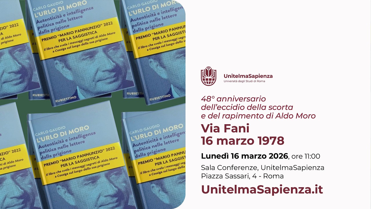 Via Fani 16 marzo 1978 - 48° anniversario dell’eccidio della scorta e del rapimento di Aldo Moro