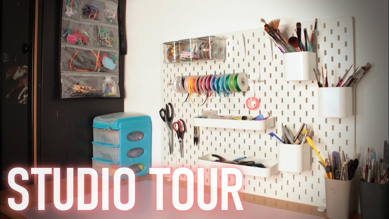 Studio Tour 💖 | Wszystkie moje narzędzia, przybory, materiały, itp. +Moja przestrzeń tw&oacute;rcza!
