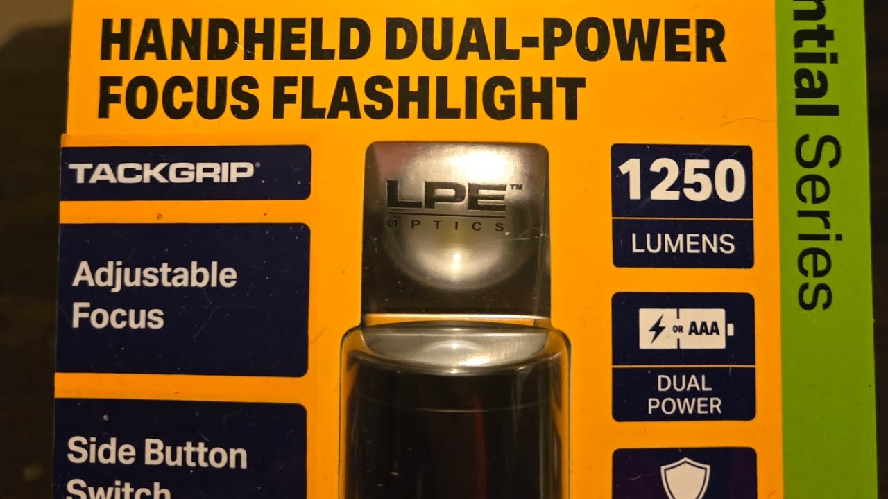 LUXPRO DUAL-POWER FLASHLIGHT. 