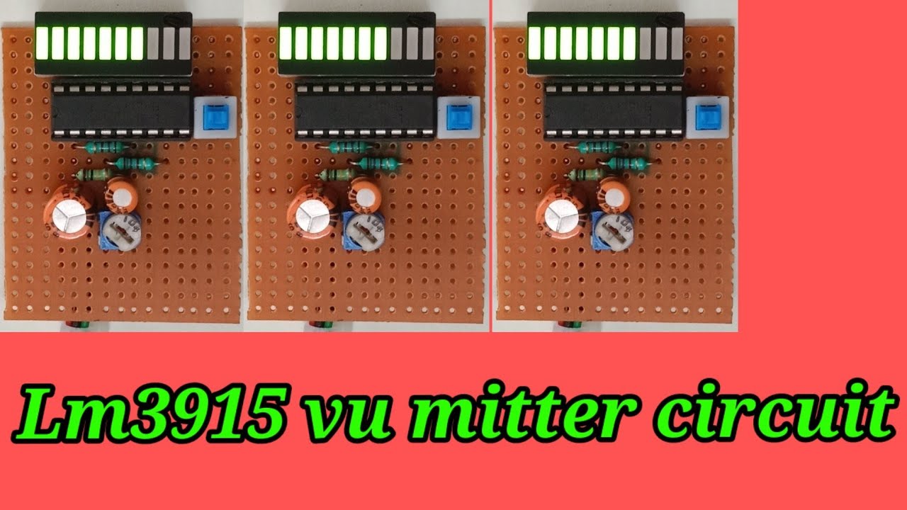 vu mitter lm3915 ic led dot mode